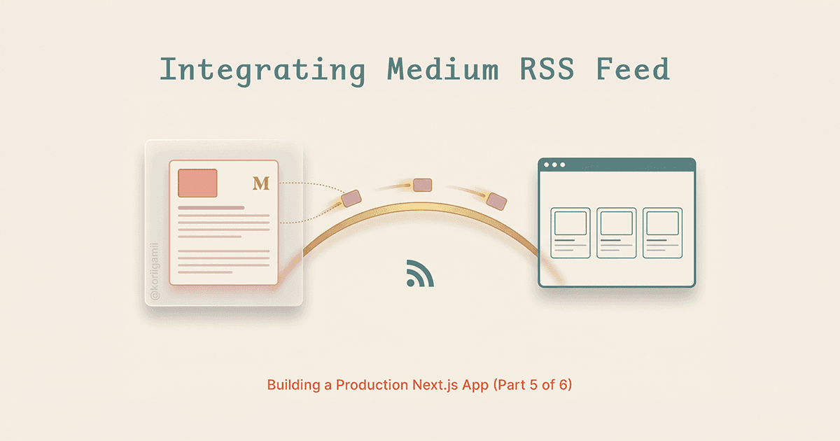 Integrating Medium RSS Feed in Next.js