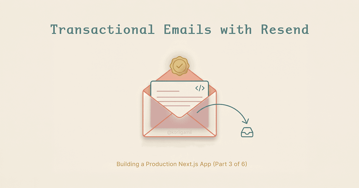 Transactional Emails with Resend in Next.js