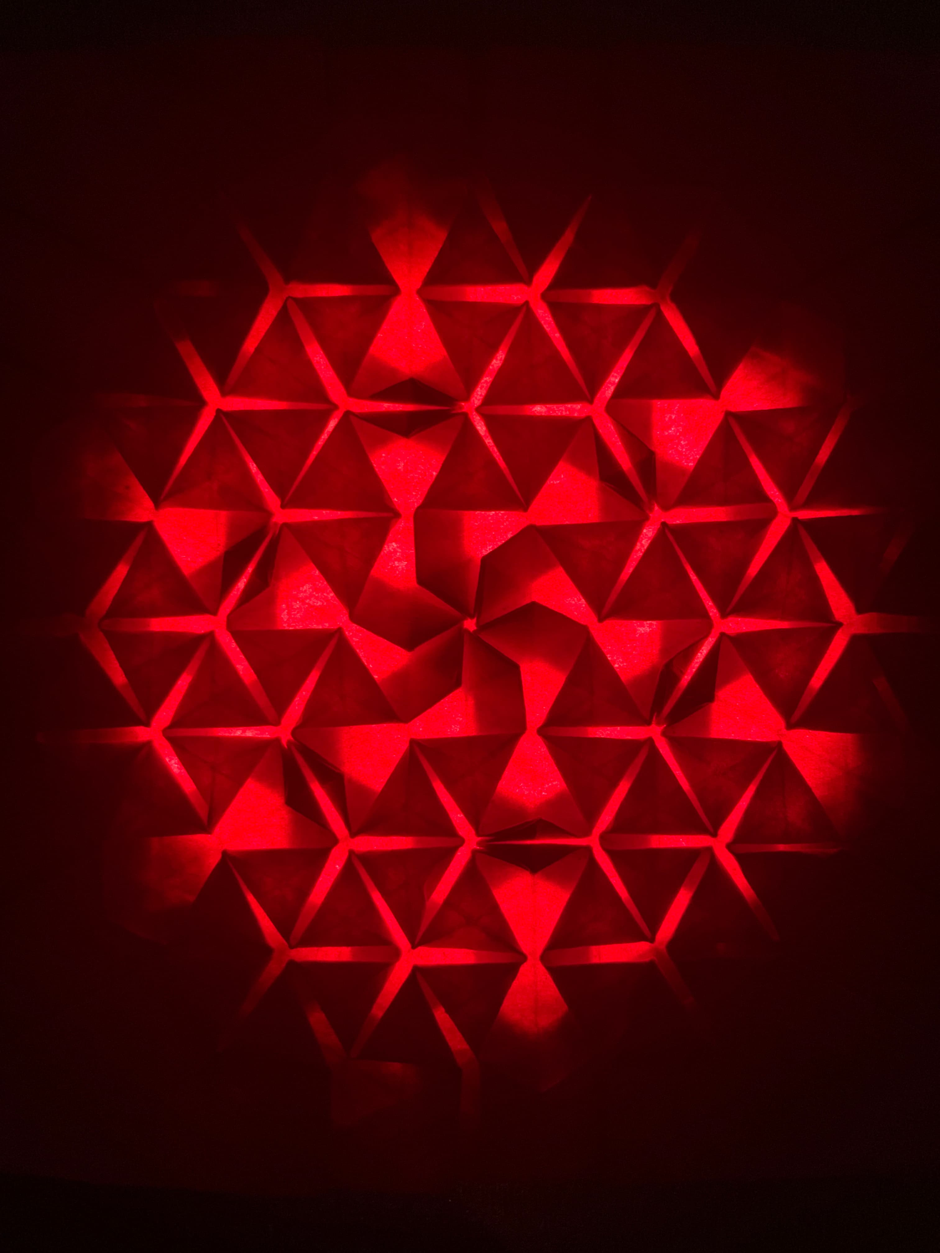 Red illuminated tessellation