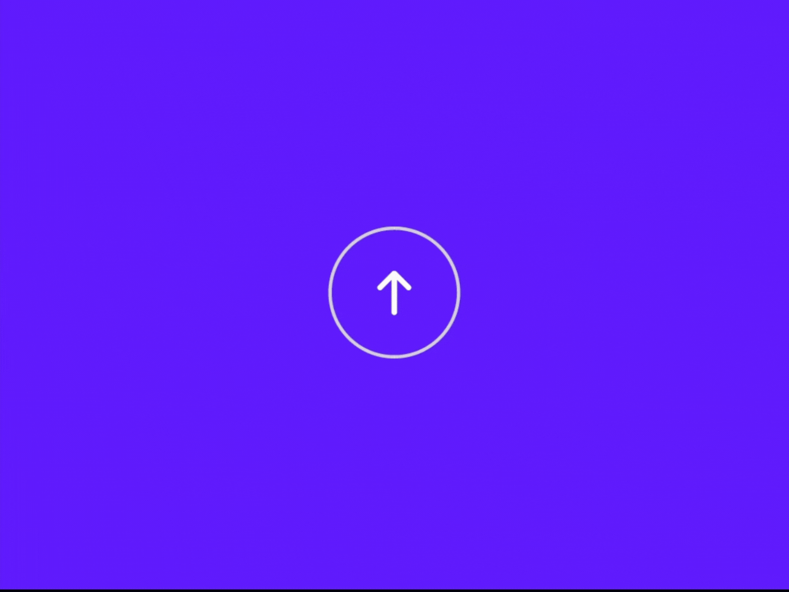 Upload button transforming through upload, processing, and success states