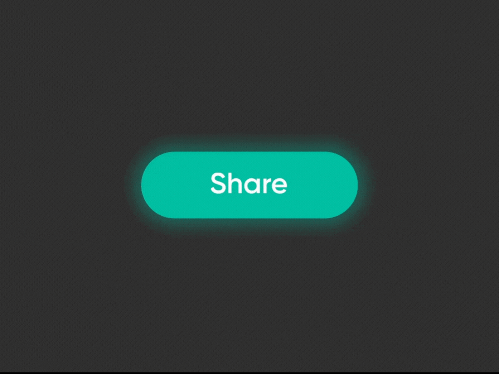 Floating action button morphing into social sharing options
